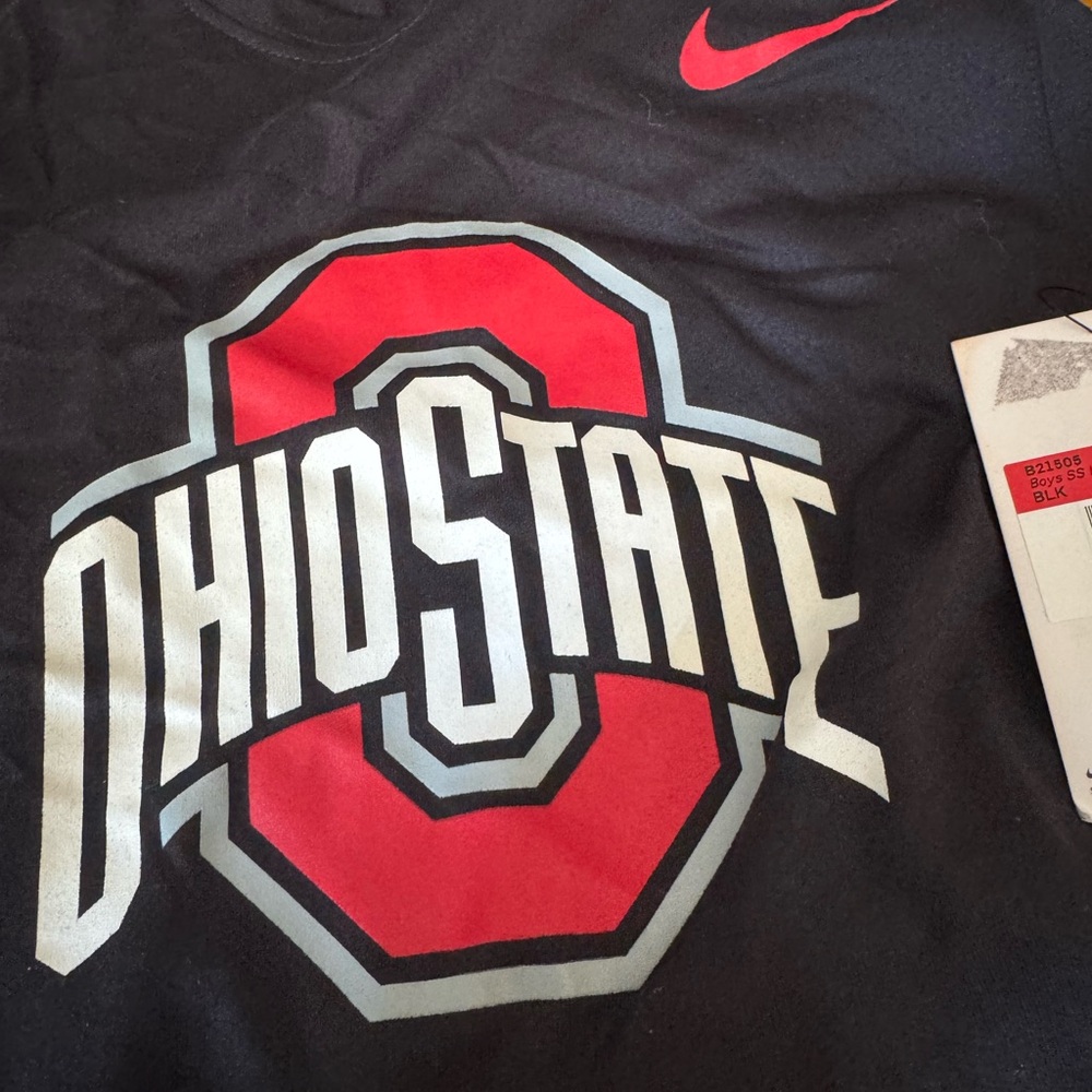 Nike Black and Red Ohio State Tee